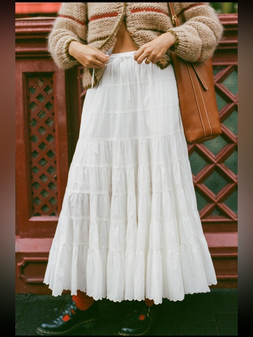 Christy Dawn The Darby Skirt in Alabaster - Picture 2 of 8
